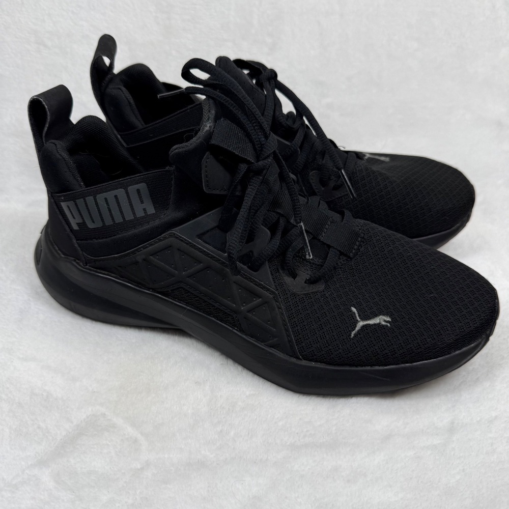 Puma Softride Enzo‎ NXT Mens Running Shoes Black Dark Shadow 195234-01 Size 8.5